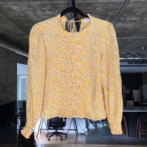 Zara yellow blouse